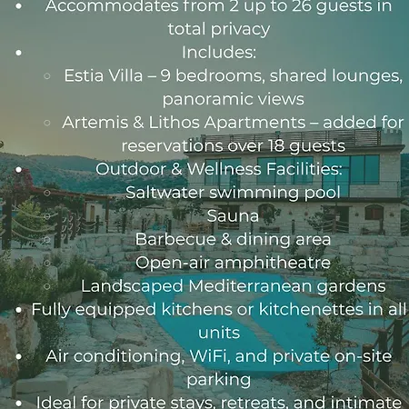 Kleos Noble Retreat - Private Estate (adults Only) 아파트 레메소스